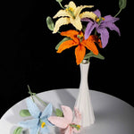 Crochet Lily (with bud) | Handmade Lilium Casa Blanca