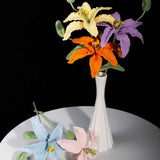 Crochet Lily (with bud) | Handmade Lilium Casa Blanca