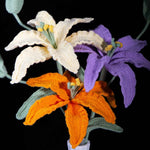 Crochet Lily (with bud) | Handmade Lilium Casa Blanca