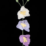 Handmade Crochet Butterfly Orchid Knitted Flower Home Decor Unique Gift for Plant Lovers
