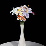 Crochet White Edge Tulip Kit – Single Flower DIY Set