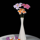 Crochet White Edge Tulip Kit – Single Flower DIY Set