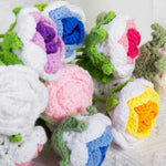 Crochet Rose Bouquet Kit - Complete DIY Craft Set with All Materials