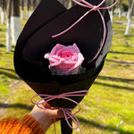 Crochet Single Wrapped Mini Thai Rose Bouquet