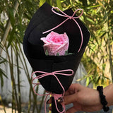 Crochet Single Wrapped Mini Thai Rose Bouquet