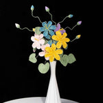Crochet Tung Blossom Branch - Handmade Multicolor Fake Flower