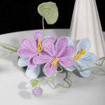 Crochet Tung Blossom Branch - Handmade Multicolor Fake Flower