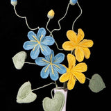 Crochet Tung Blossom Branch - Handmade Multicolor Fake Flower