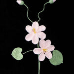 Crochet Tung Blossom Branch - Handmade Multicolor Fake Flower
