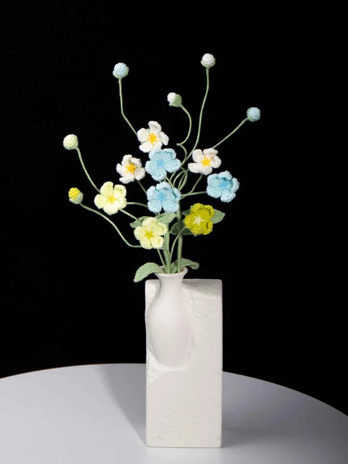 Crochet Androsace Umbellata Flower | Handmade Rock Jasmine Gift