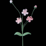 Crochet Androsace Umbellata Flower | Handmade Rock Jasmine Gift
