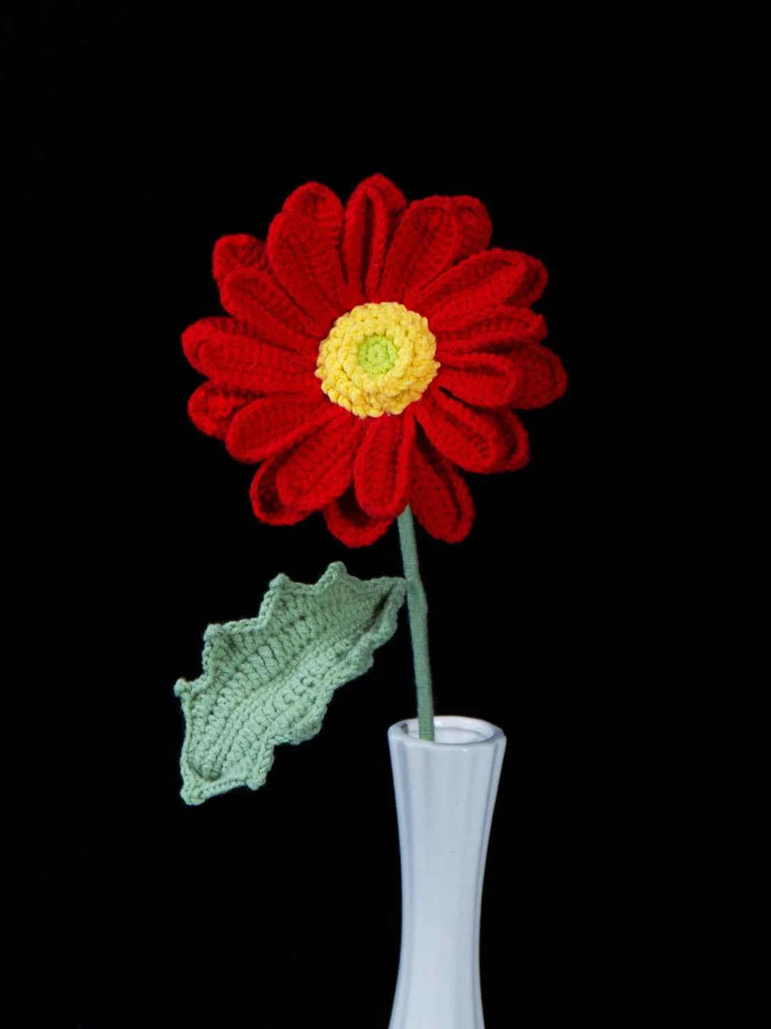 Crochet Gerbera Daisy | Everlasting Yarn Flower