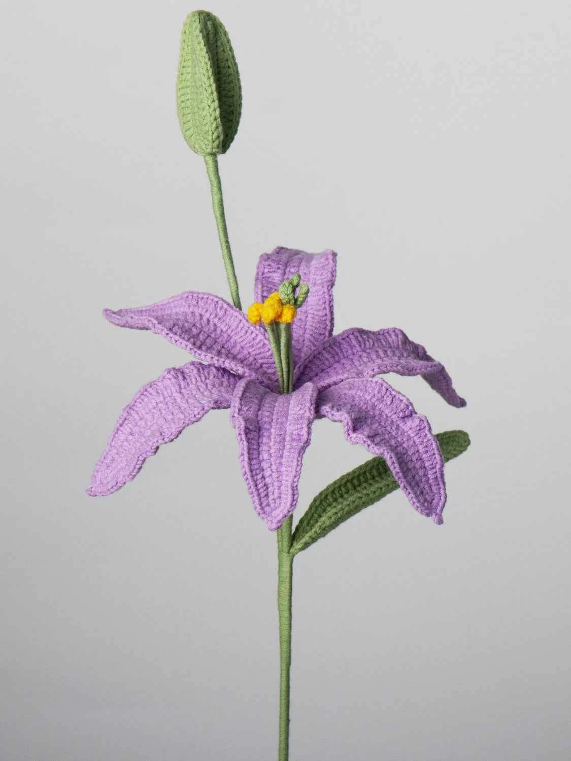 Crochet Lily (with bud) | Handmade Lilium Casa Blanca