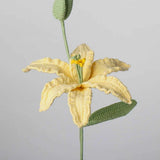 Crochet Lily (with bud) | Handmade Lilium Casa Blanca