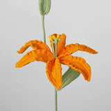 Crochet Lily (with bud) | Handmade Lilium Casa Blanca