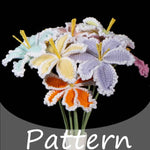 Crochet White Edge Tulip Kit – Single Flower DIY Set