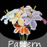 Crochet White Edge Tulip Kit – Single Flower DIY Set