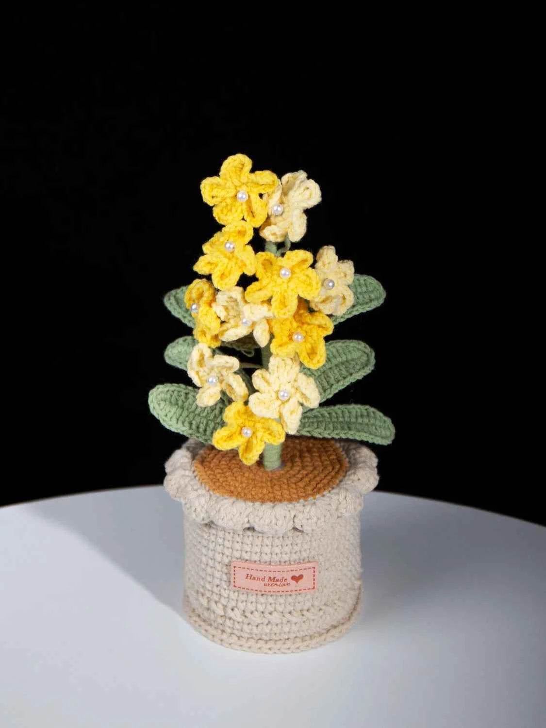 Handmade Crochet Forget-Me-Not Potted Plant | Forever Flower Gift