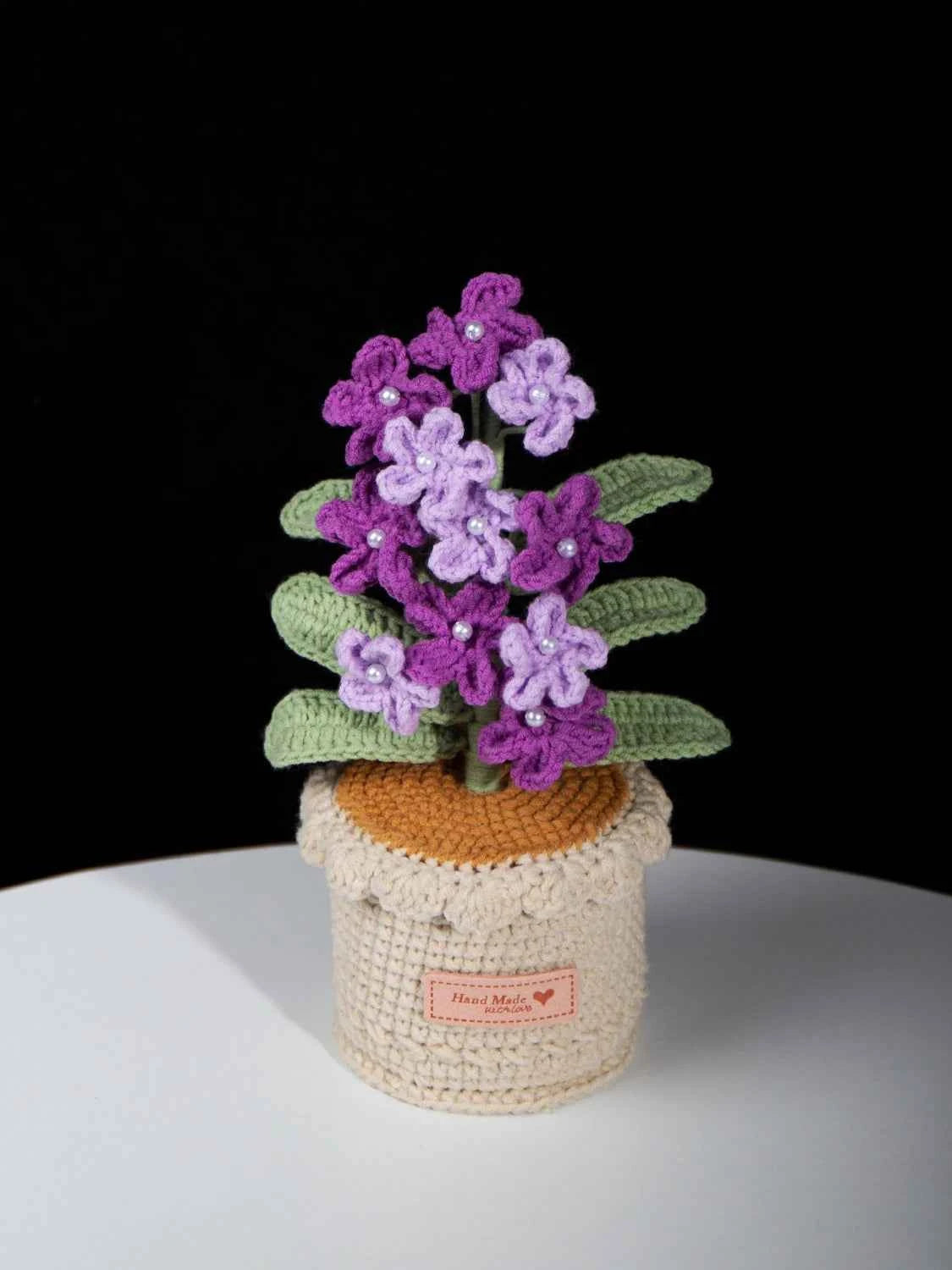 Handmade Crochet Forget-Me-Not Potted Plant | Forever Flower Gift