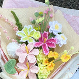 DIY Crochet Bouquet Kit | Make Your Own Everlasting Flowers with Free Wrapping Paper