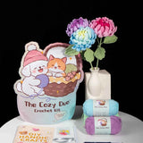 DIY Crochet Dahlia Flower Kit - Handmade Everlasting Blooms