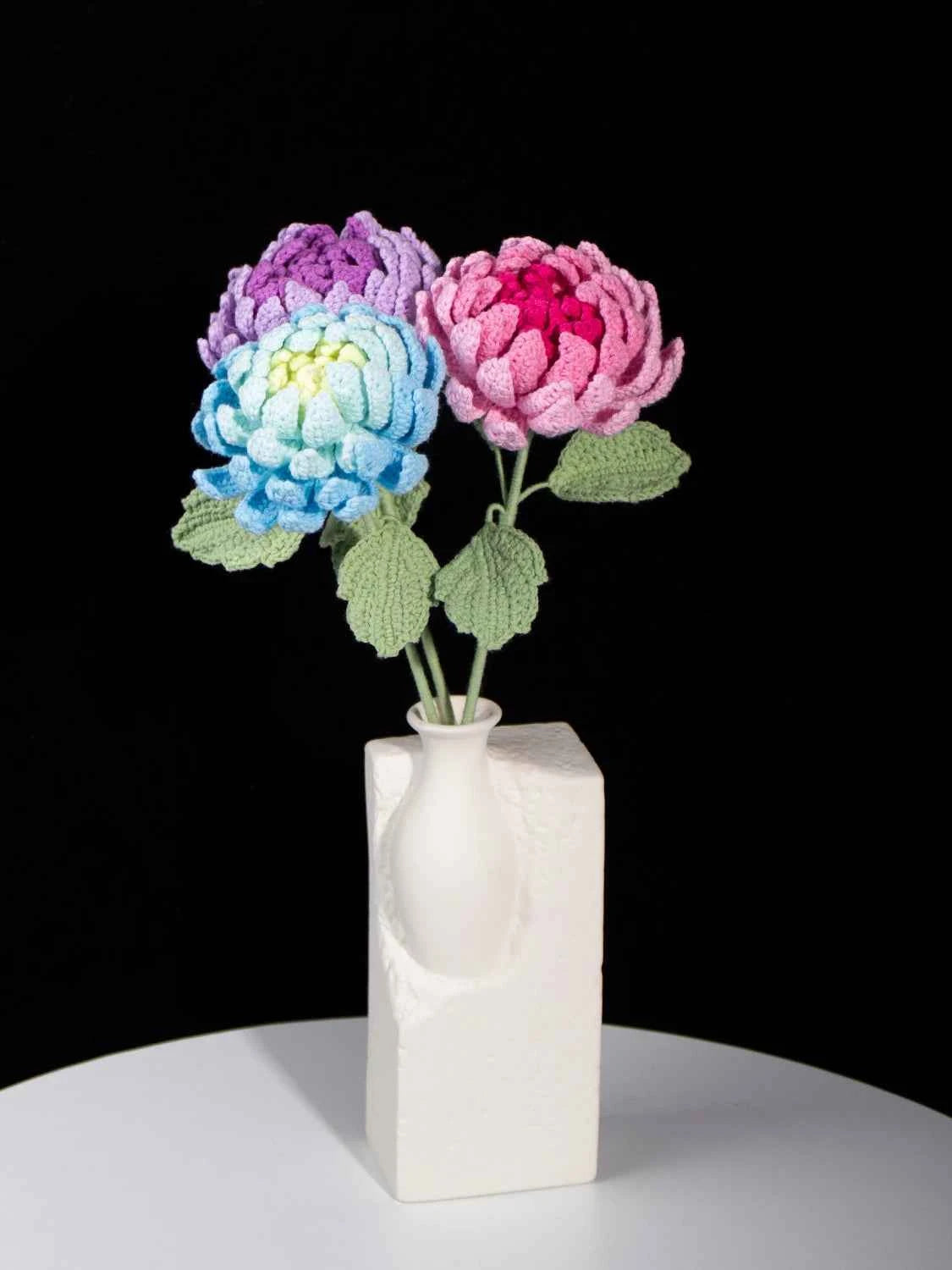 DIY Crochet Dahlia Flower Kit - Handmade Everlasting Blooms