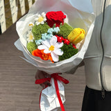 DIY Crochet Flower Bouquet Kit - All Materials Included | Crochet Kit for Beginners