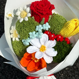 DIY Crochet Flower Bouquet Kit - All Materials Included | Crochet Kit for Beginners
