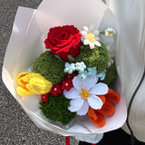 DIY Crochet Flower Bouquet Kit - All Materials Included | Crochet Kit for Beginners