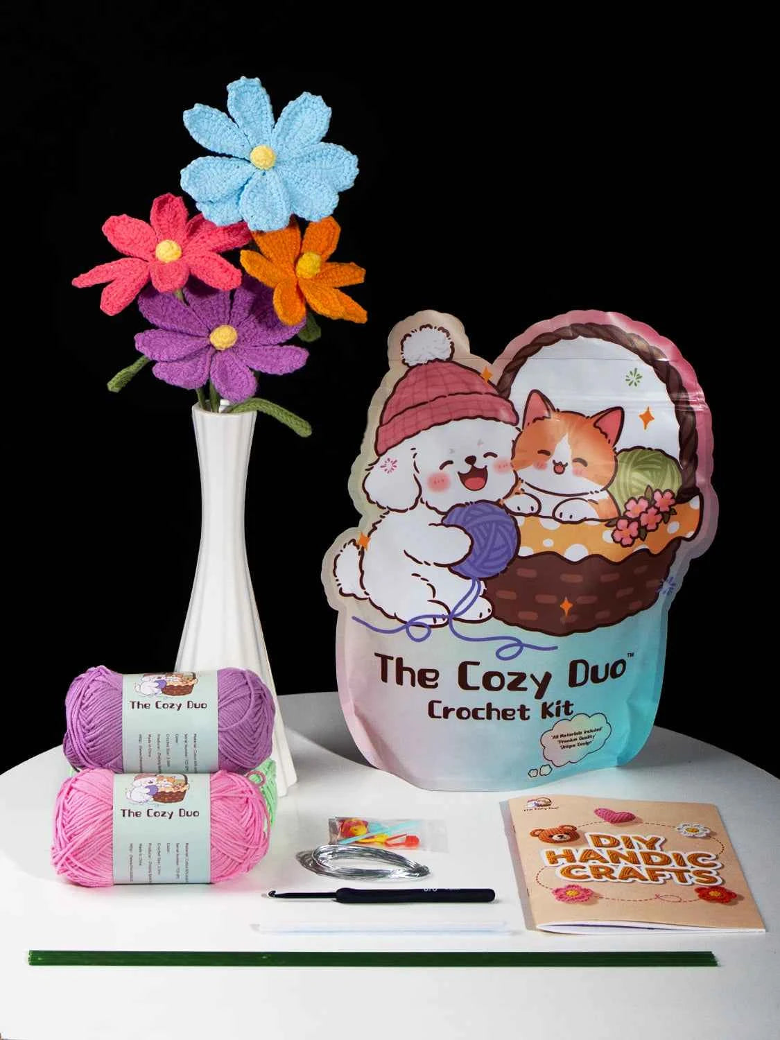 DIY Crochet Galsang Flower Kit