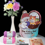 DIY Crochet Heavy Industry Rose Kit Knitted Flower Bouquet Material bag