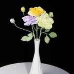 DIY Crochet Heavy Industry Rose Kit Knitted Flower Bouquet Material bag