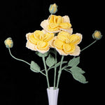 DIY Crochet Heavy Industry Rose Kit Knitted Flower Bouquet Material bag