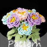 DIY Handmade Diamond Peony Flower Material Set