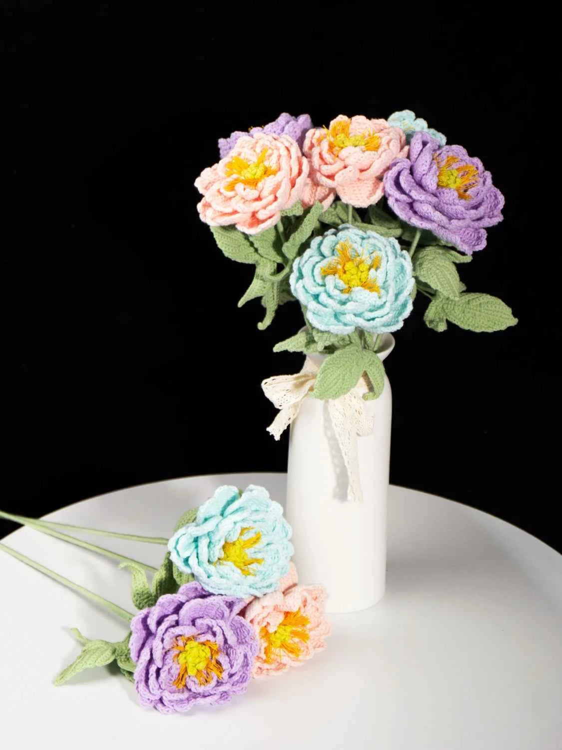 DIY Handmade Diamond Peony Flower Material Set