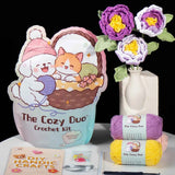 DIY Handcraft Crocheted Peony Flower Material Kits