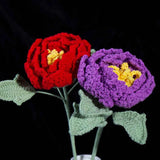 DIY Handcraft Crocheted Peony Flower Material Kits