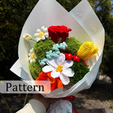 DIY Crochet Flower Bouquet Kit - All Materials Included | Crochet Kit for Beginners