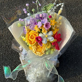Dopamine Crochet Flower Bouquet (16pieces)