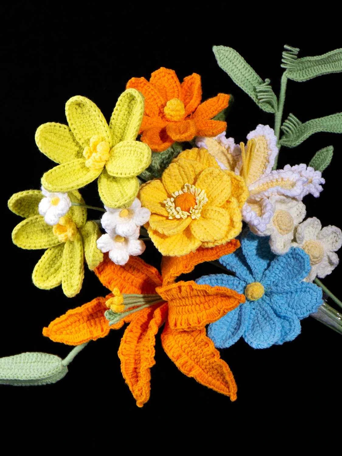 Handmade Crochet Flower Bouquet - Forever Floral Gift for Her