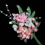 Epiphyllum Flower Crochet Bouquet (14 pieces)