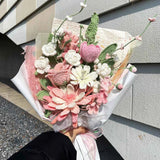 Epiphyllum Flower Crochet Bouquet (14 pieces)