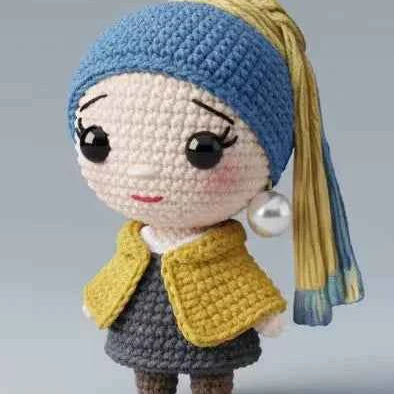 Girl with a Pearl Earring crochet kit