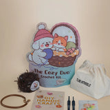 Hand-Blended Yarn Crochet Tote Bag - DIY Kit & Finished Handmade Bag