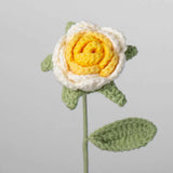 Hand Crocheted Single Rose Bouquet for Valentine's Day