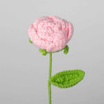 Hand Crocheted Single Rose Bouquet for Valentine's Day