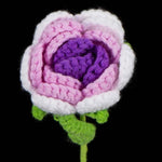 Hand Crocheted Single Rose Bouquet for Valentine's Day