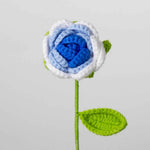 Hand Crocheted Single Rose Bouquet for Valentine's Day