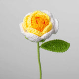 Hand Crocheted Single Rose Bouquet for Valentine's Day