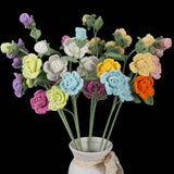 Handmade Crochet Barbie Rose Bouquet Material Kits